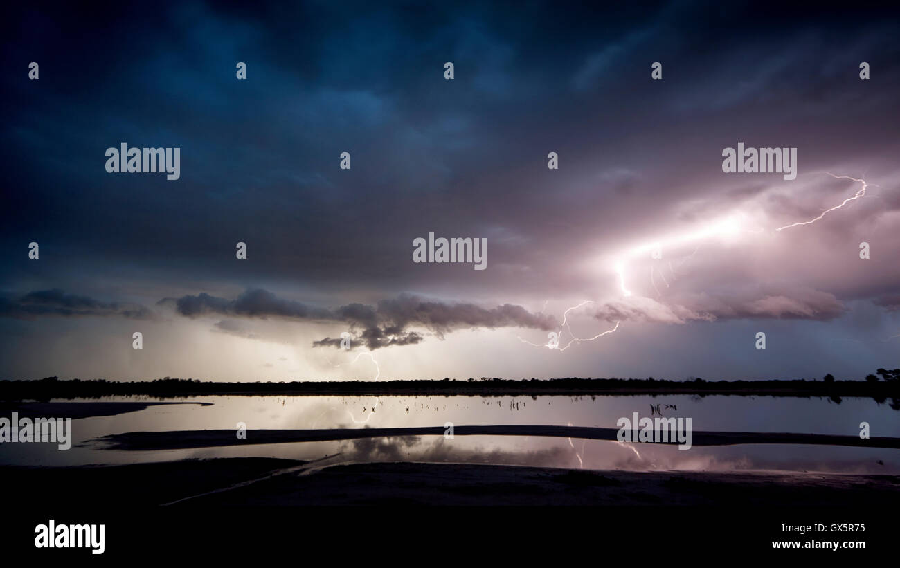 Gewitter, Merbein West, Victoria, Australien Stockfoto