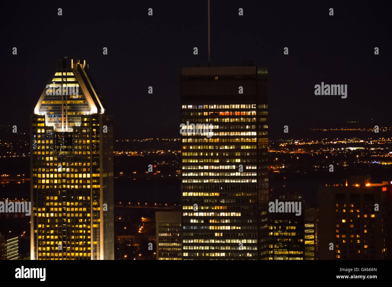 Skyline von Montreal in Quebec, Kanada Stockfoto