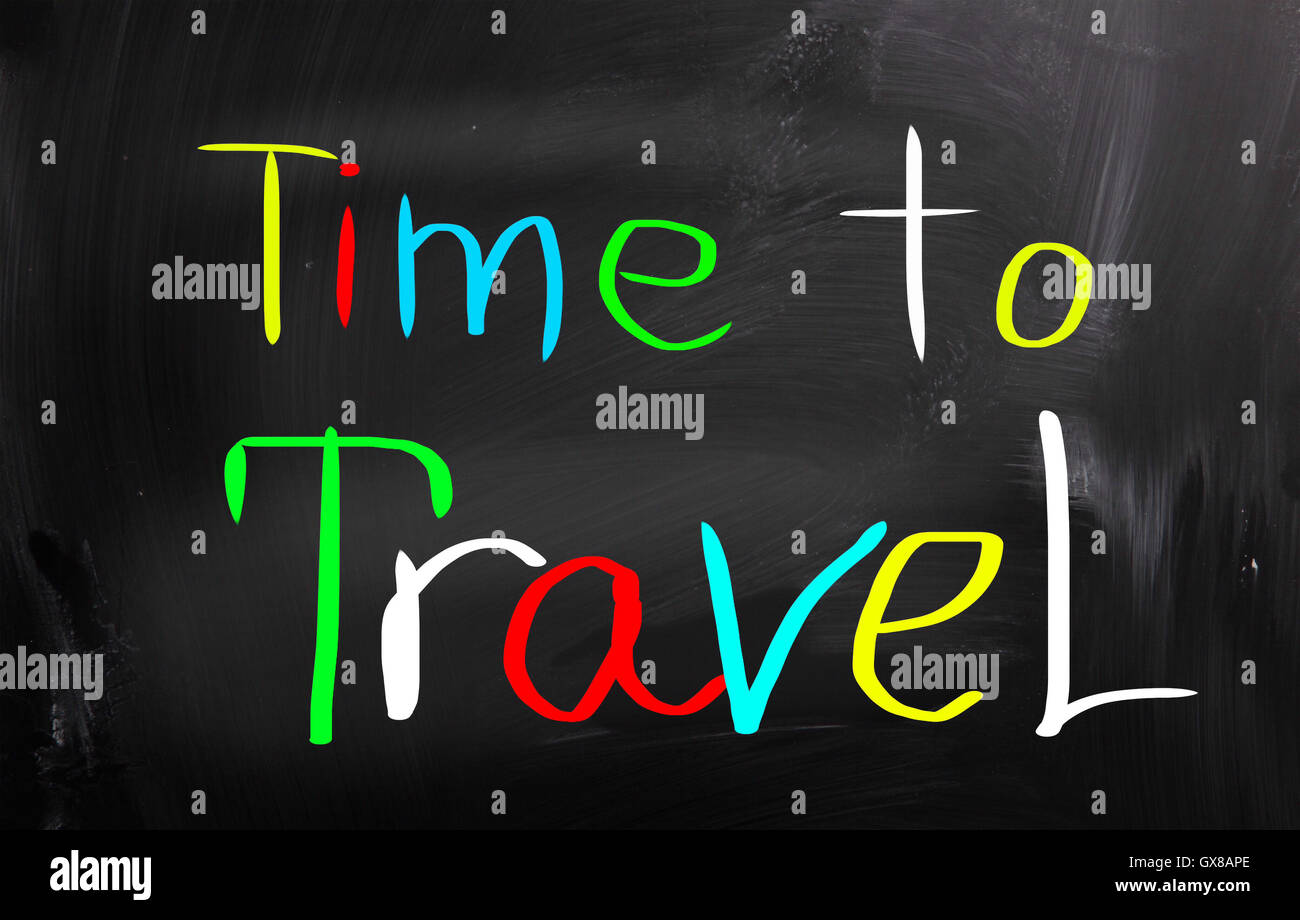 Konzept-Reisezeit Stockfoto