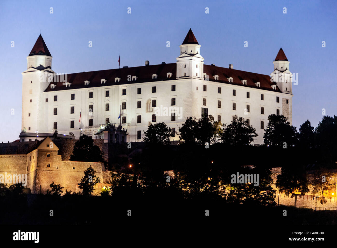 Die Burg von Bratislava, Slowakei Stockfoto
