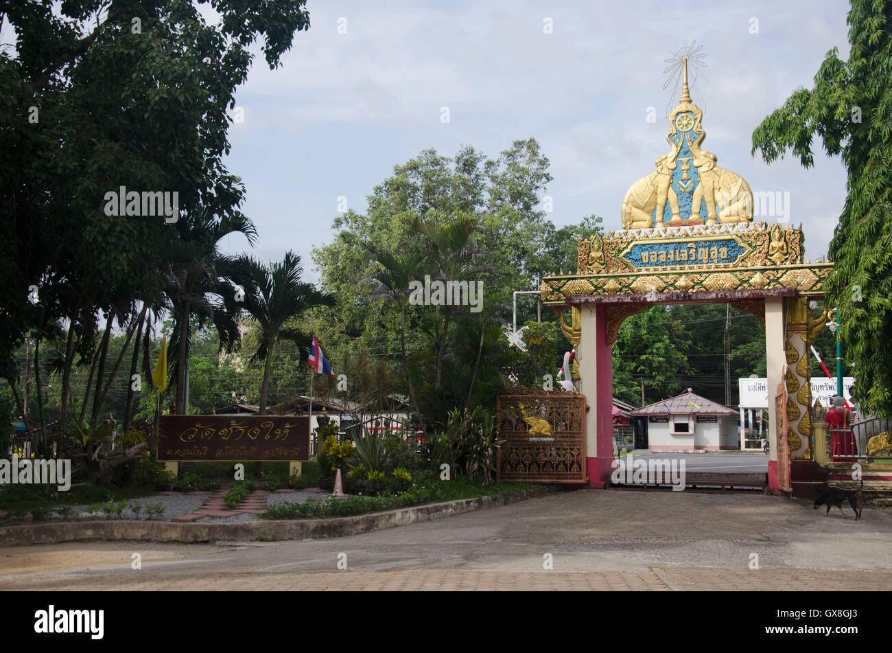 Wat Chang Hai Ratburanaram für Menschen besuchen und beten Luang Pu Thuat am 13. Juli 2016 in Pattani südlichen Provinzen von Thailand Stockfoto