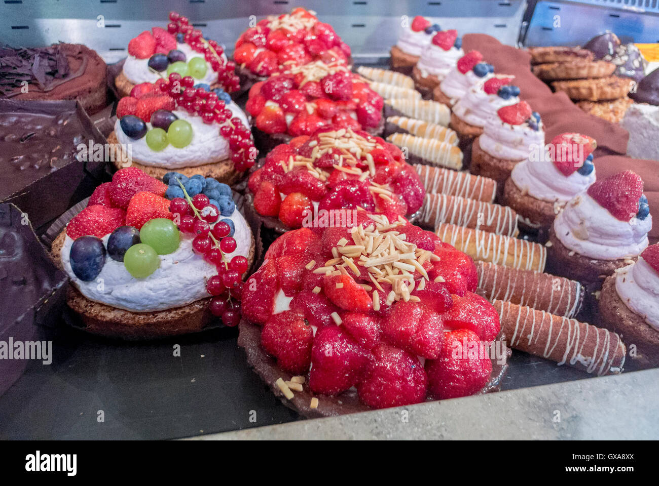 Kopenhagen, Dänemark, Detail, in der dänischen Bäckerei, Essen in ...