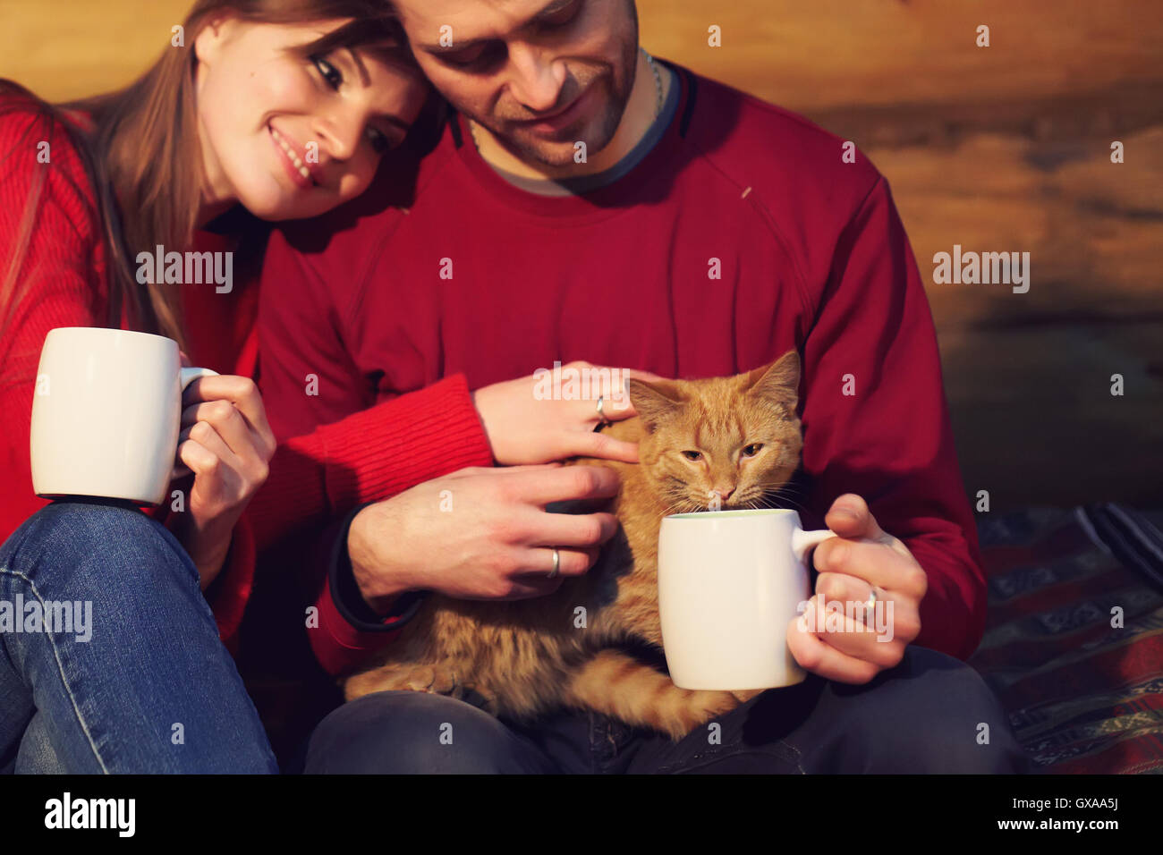 Junges Paar in Liebe Stockfoto