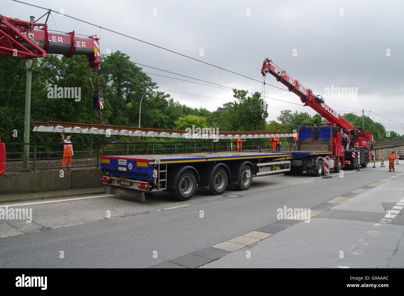 Bars, Build, Stadt, schließen, Beton, Konstruktion, Bau, Bau, Crush, Entwicklung, Ökologie, Europa, grüne, harte Stockfoto