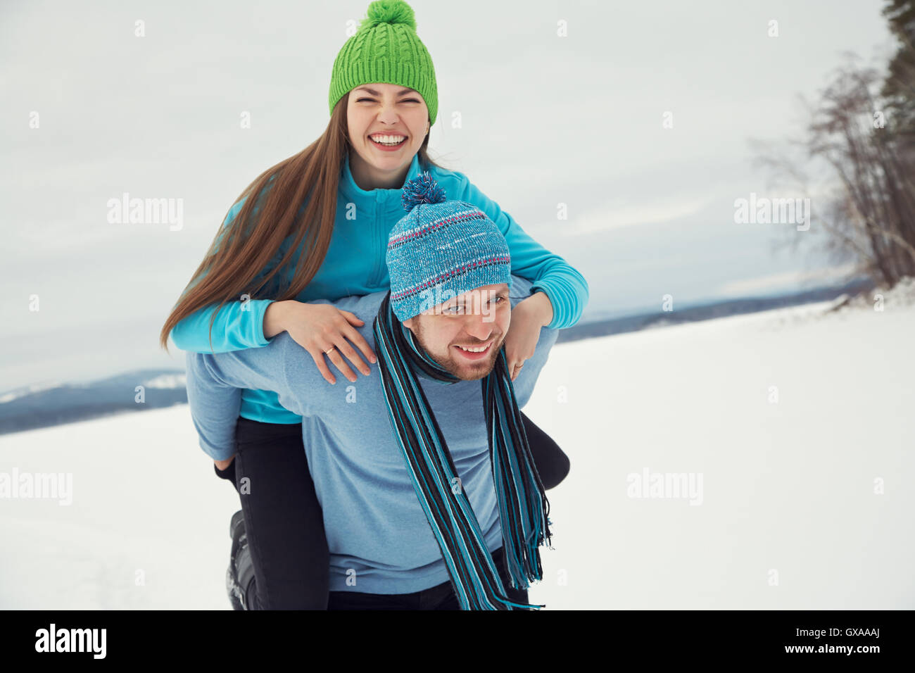 Junges Paar in Liebe Stockfoto