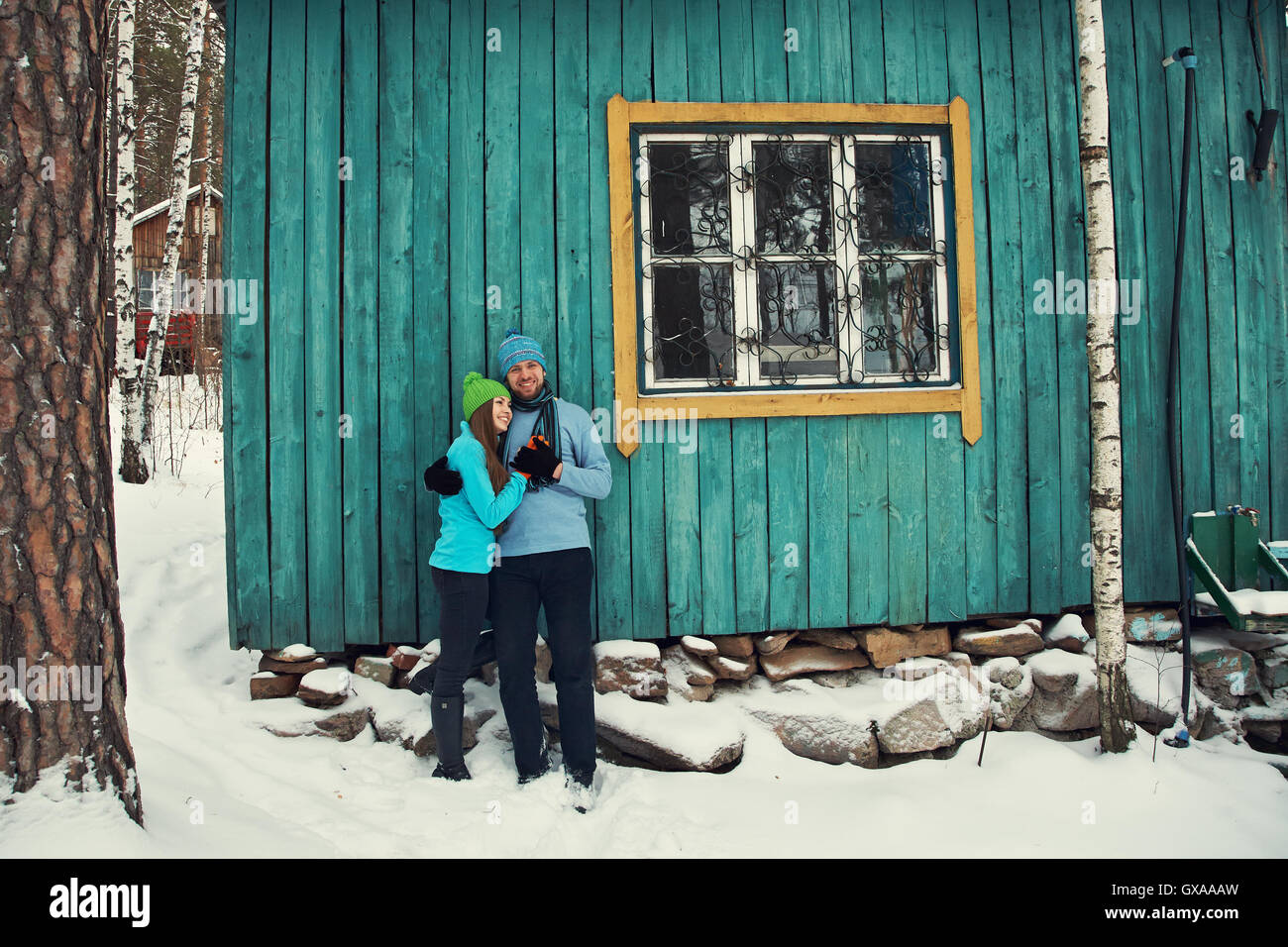 Junges Paar in Liebe Stockfoto