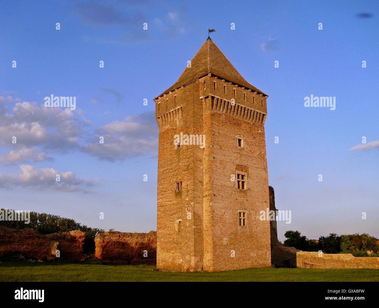 Bac, Vojvodina, Serbien, mittelalterliche Festung... Stockfoto
