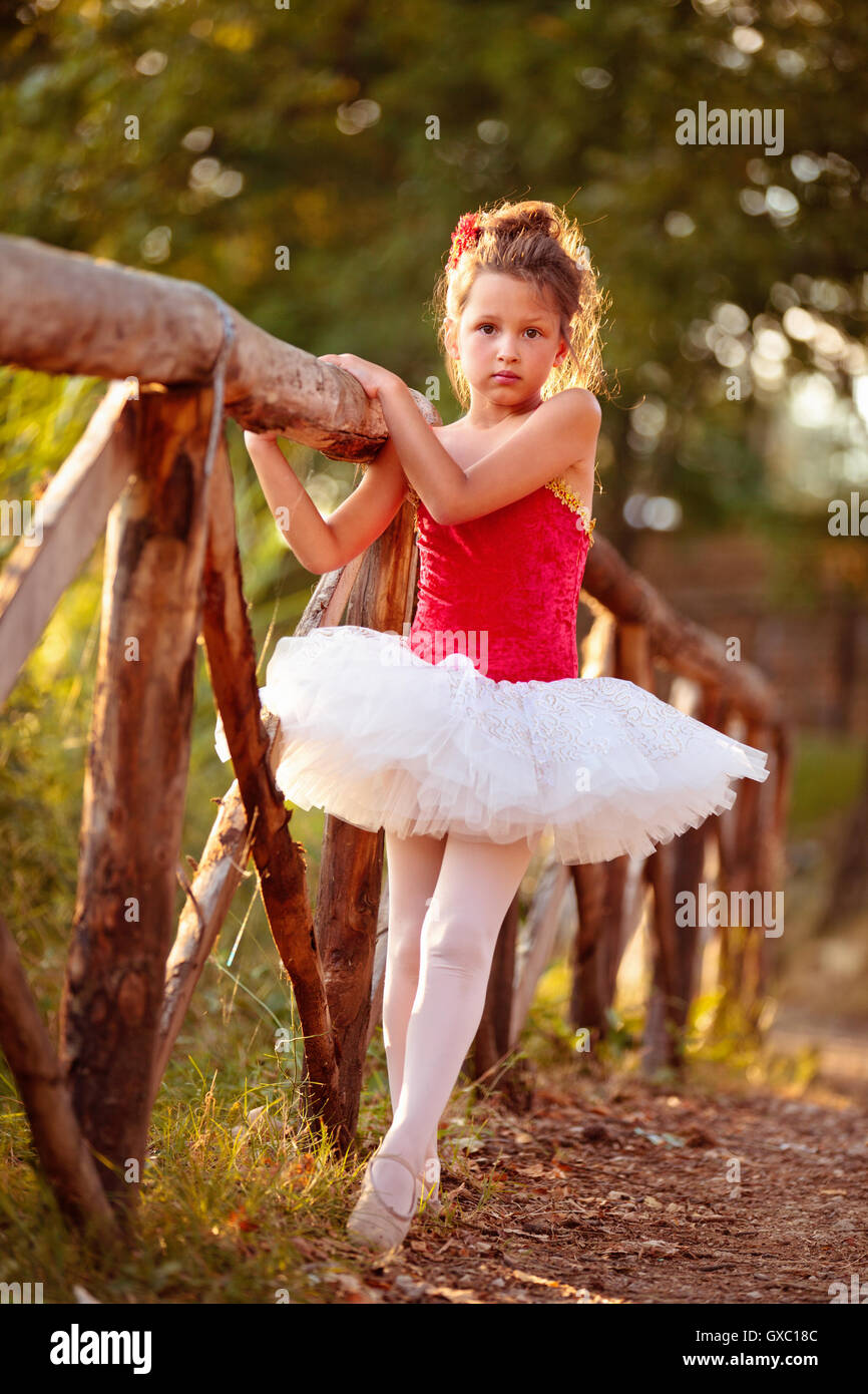 Kleine Ballerina. Stockfoto