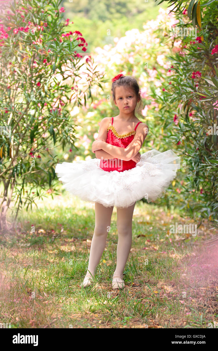 Kleine Ballerina. Stockfoto