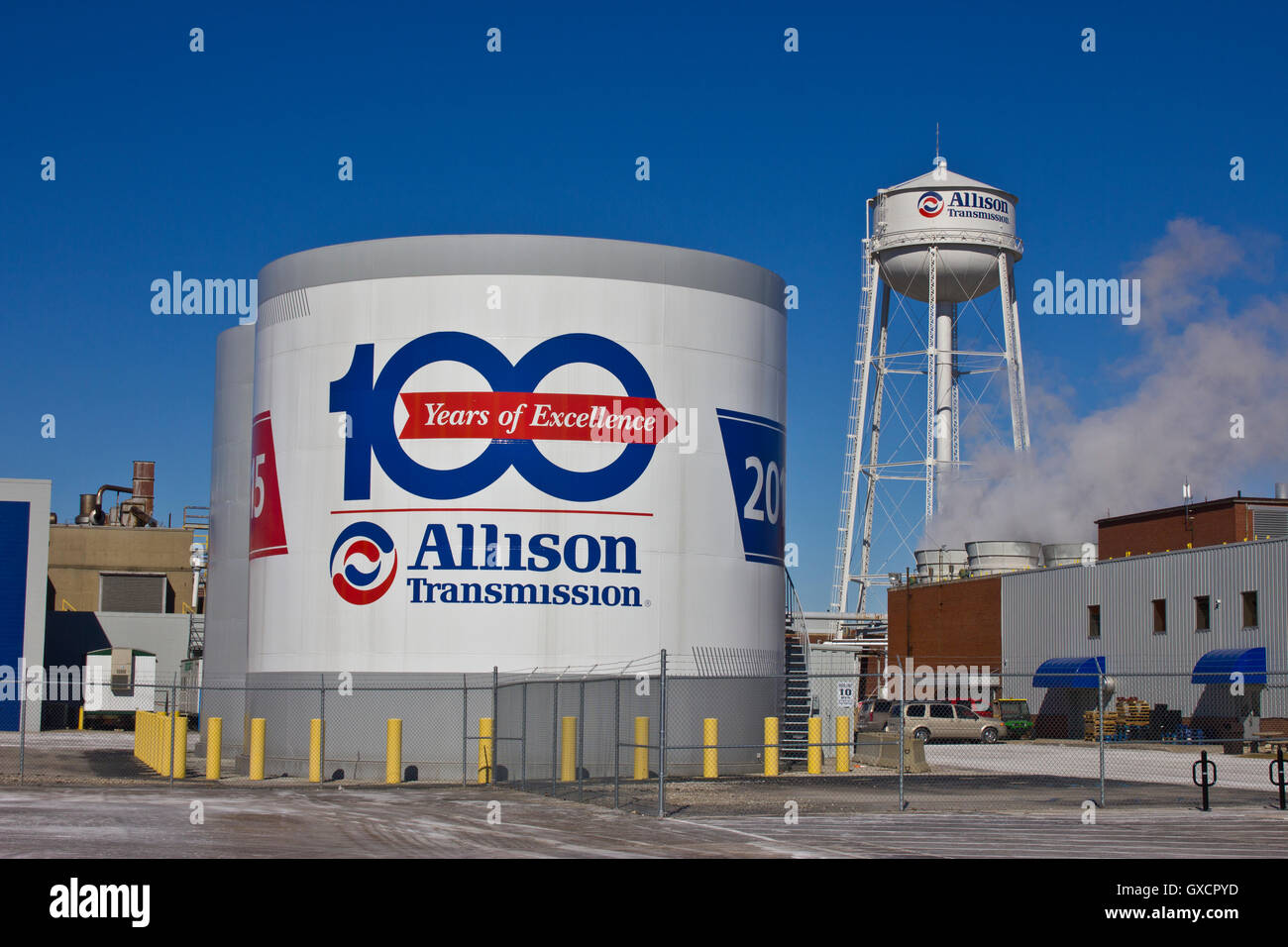 Indianapolis - ca. Februar 2016: Allison Transmission Welthauptquartier II Stockfoto