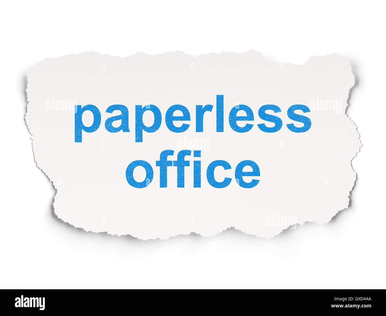 Geschäftskonzept: papierloses Büro auf Papierhintergrund Stockfoto