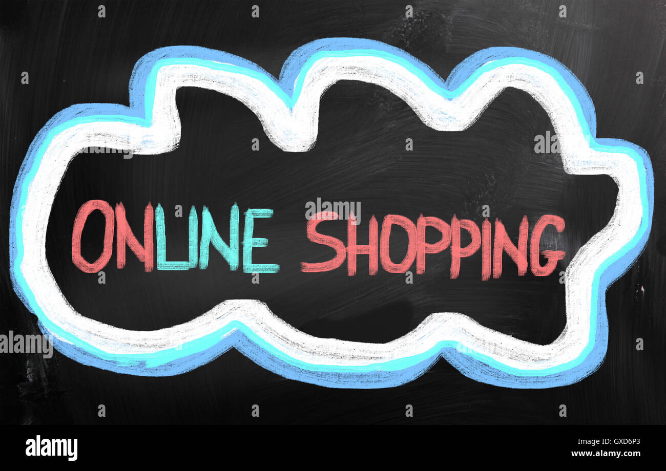 Online-Shopping-Konzept Stockfoto
