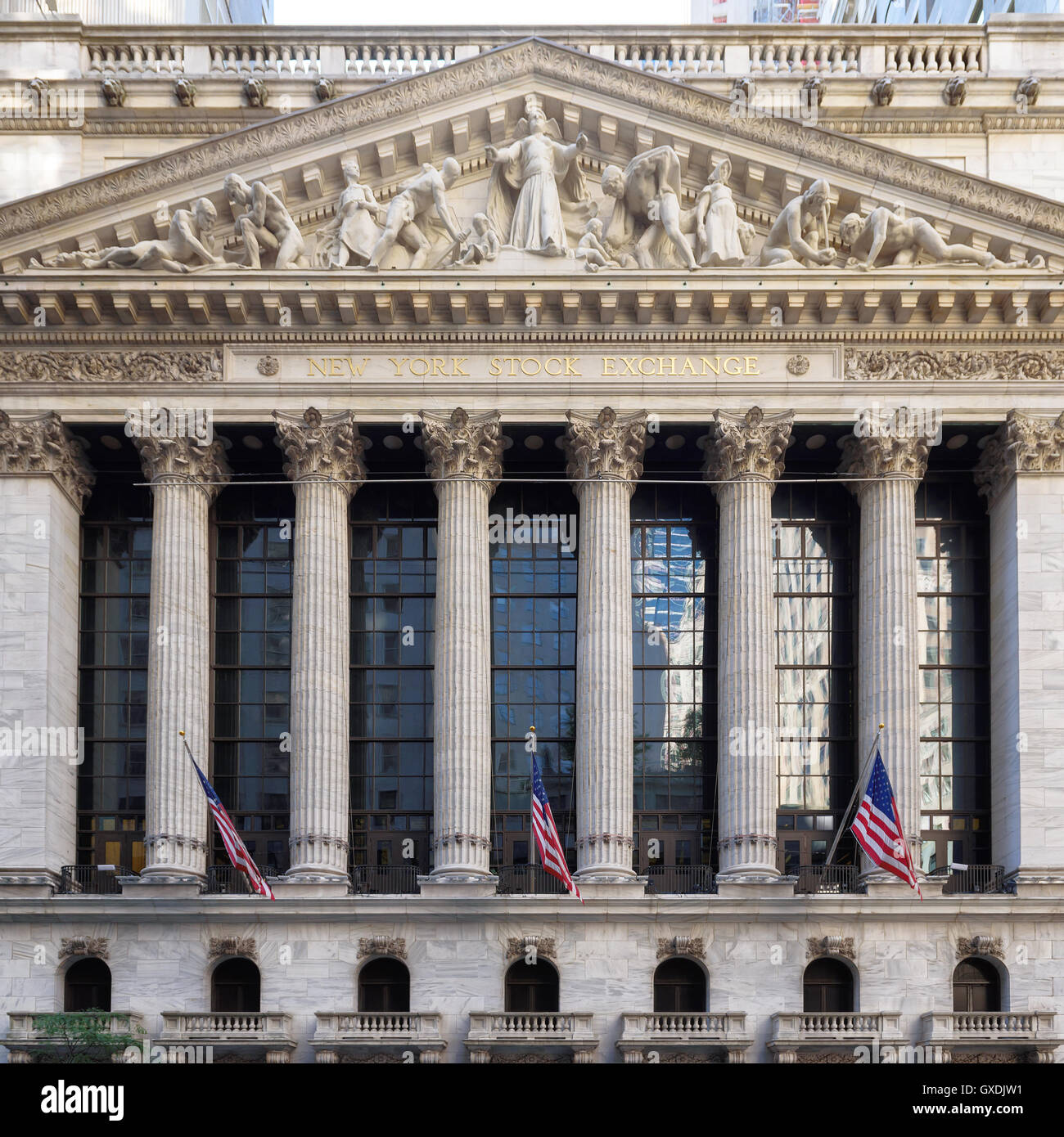 Der Wall Street New York Stock Exchange Stockfoto