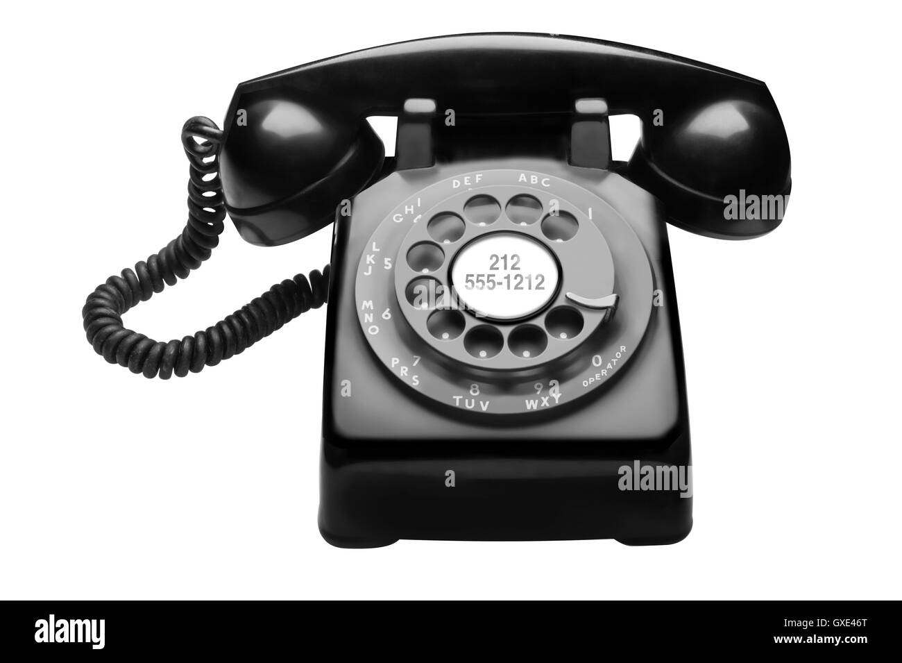 50er Jahre Bell System westlichen elektrische rotierende Telefon Stockfoto