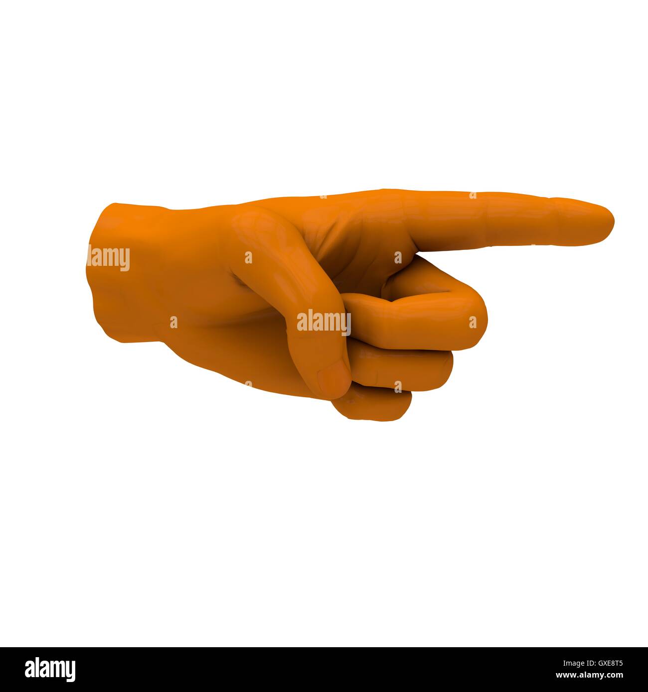 Handzeichen 6 Stockfoto