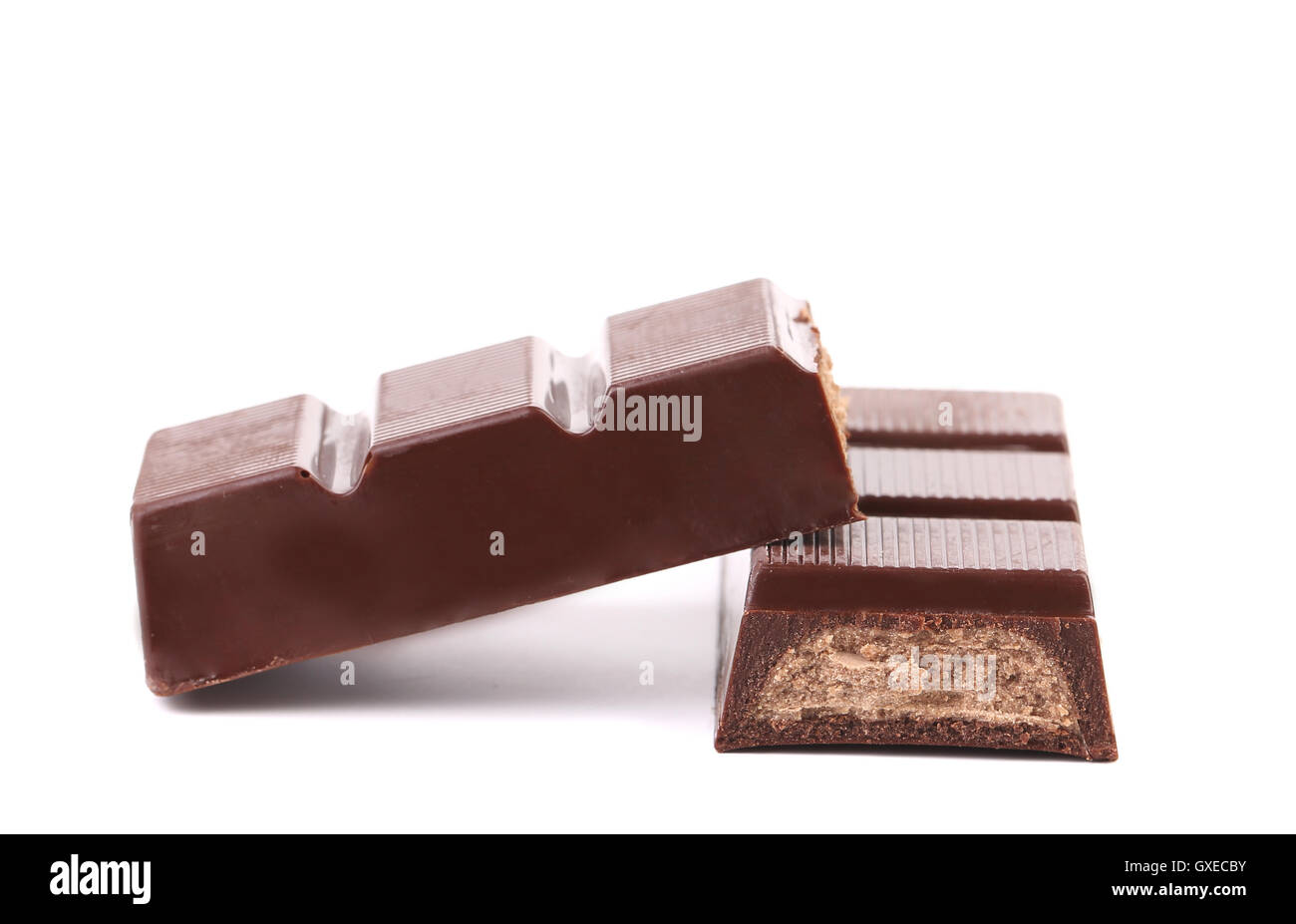 Tafel Schokolade Mit Fullung Stockfoto Bild 119560335 Alamy
