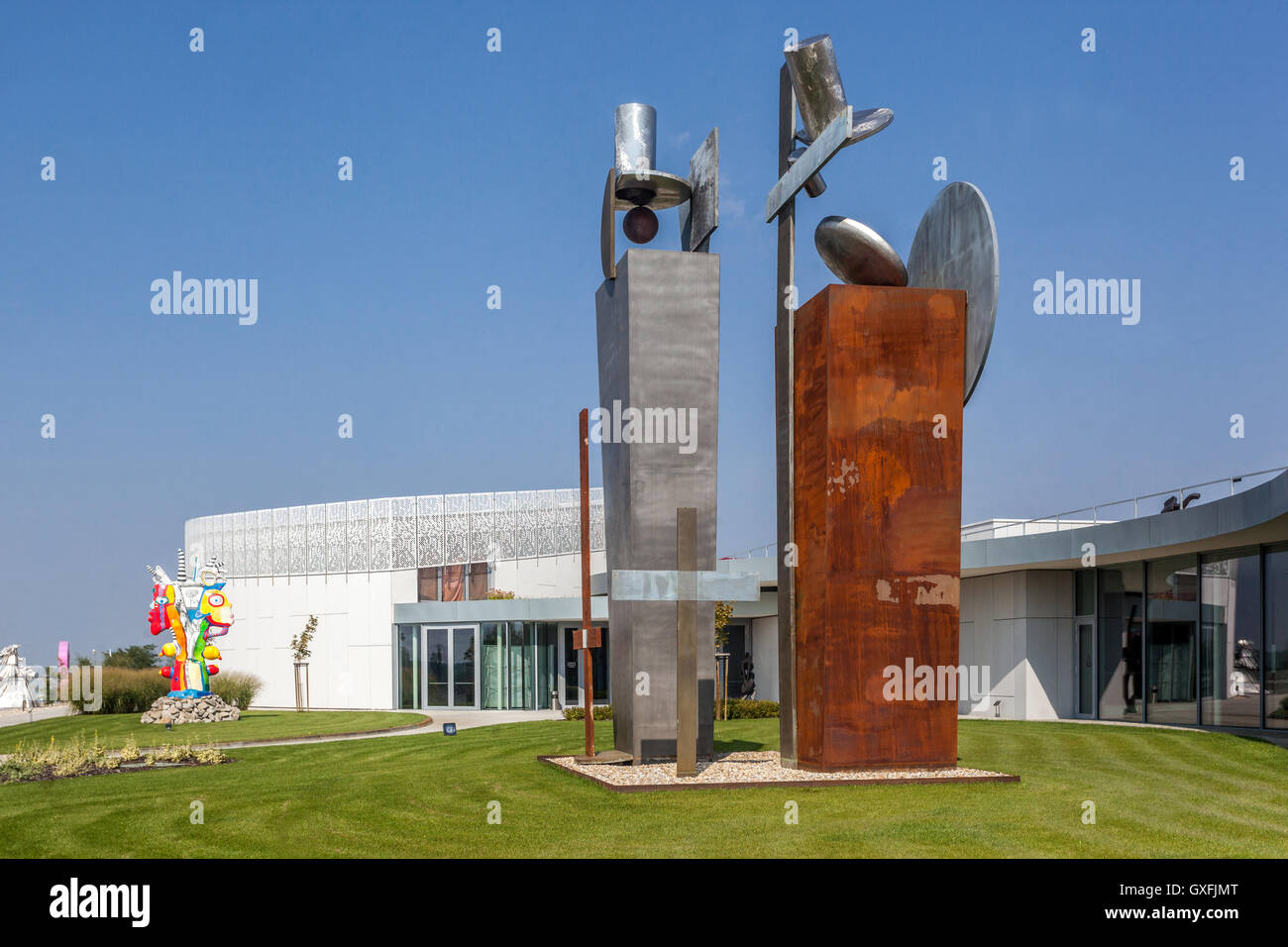 Kunstwerke von El Lissitzky, Danubiana, Kunstmuseum Meulensteen, Kunstgalerie, in der Nähe von Bratislava, Slowakei Skulptur Stockfoto