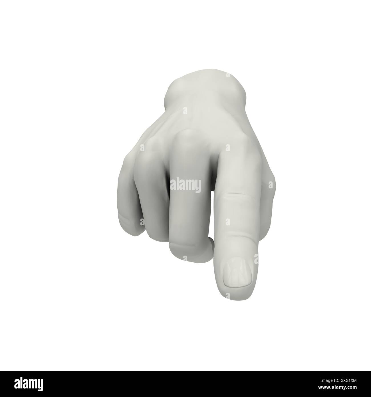 Handzeichen 1 Stockfoto