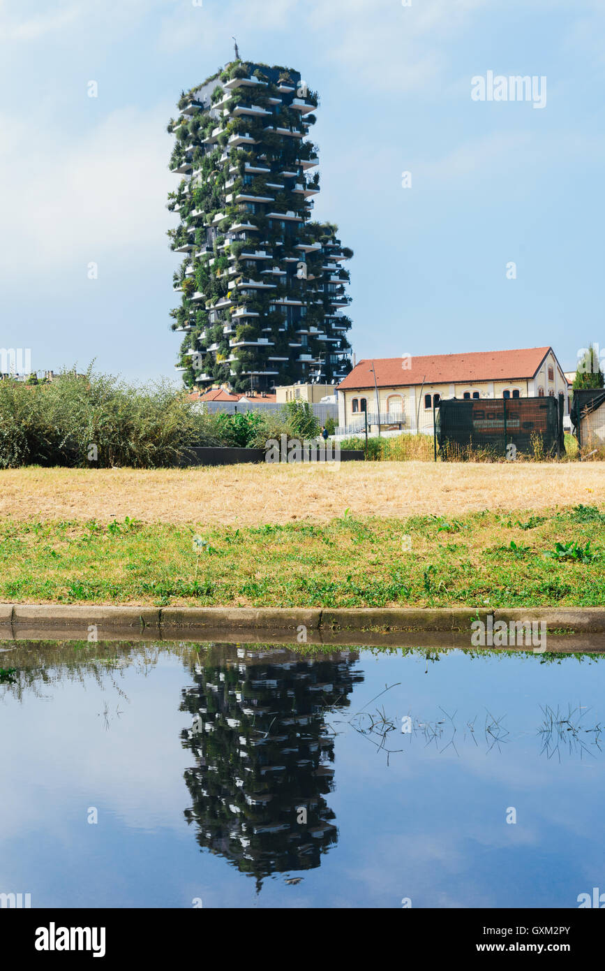 Die neue Bosco Verticale Gebäude in Mailand, Italien. Stockfoto