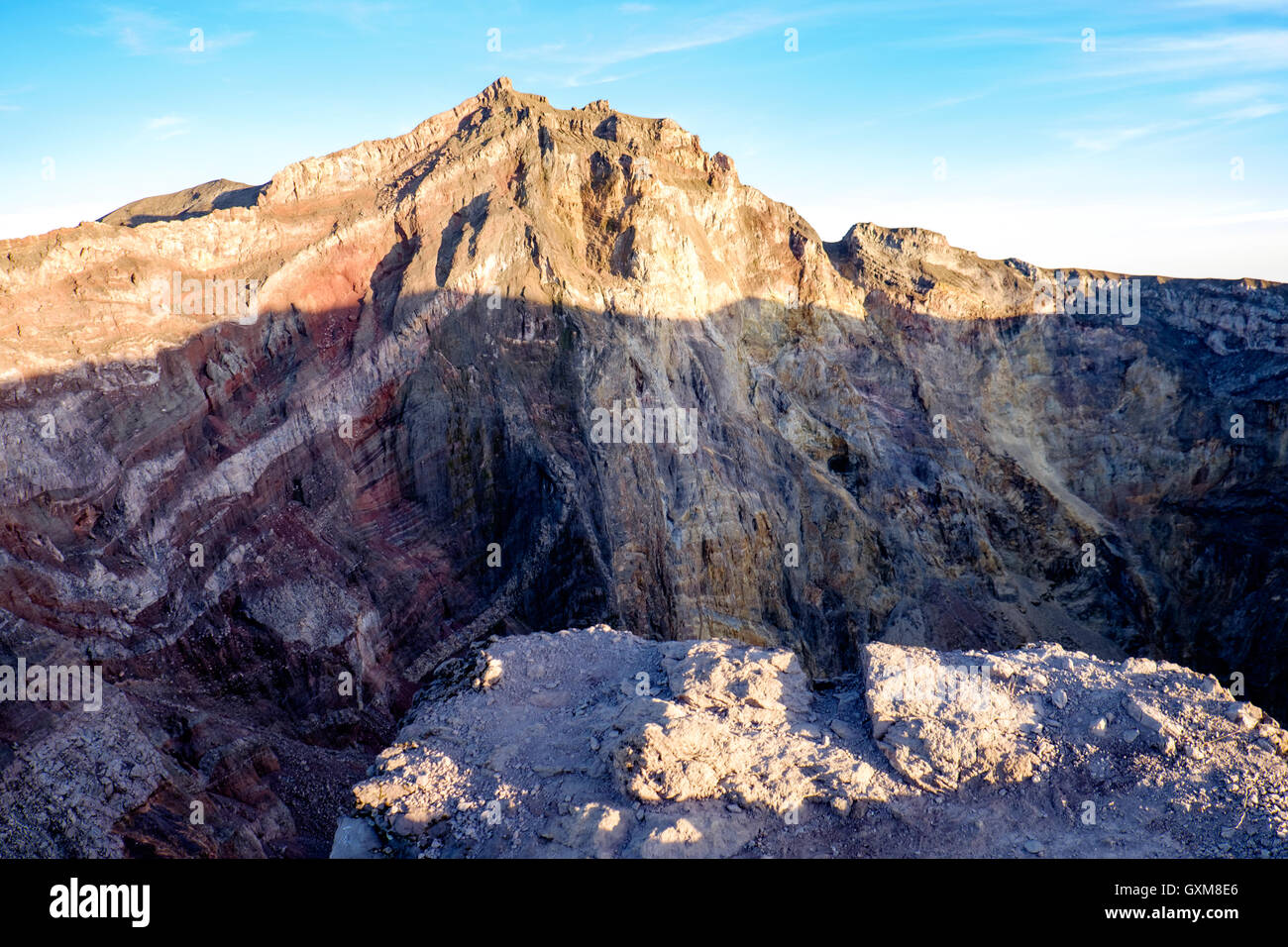 Gipfel des Mount Agung Vulkan Bali Indonesien Stockfoto