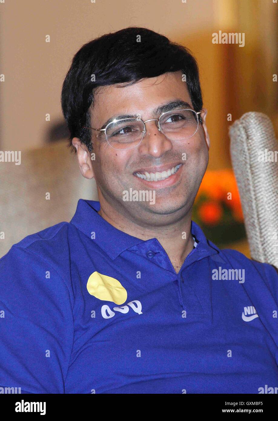 Indische Schach Viswanathan Anand Glückwünsche Funktion organisiert OGQ Badminton Spieler Silber Medallist P V Sindhu Mumbai Stockfoto
