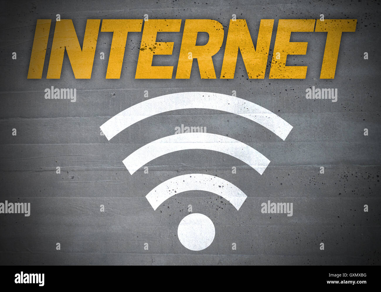 Internet-Symbol Konzept Hintergrund. Stockfoto