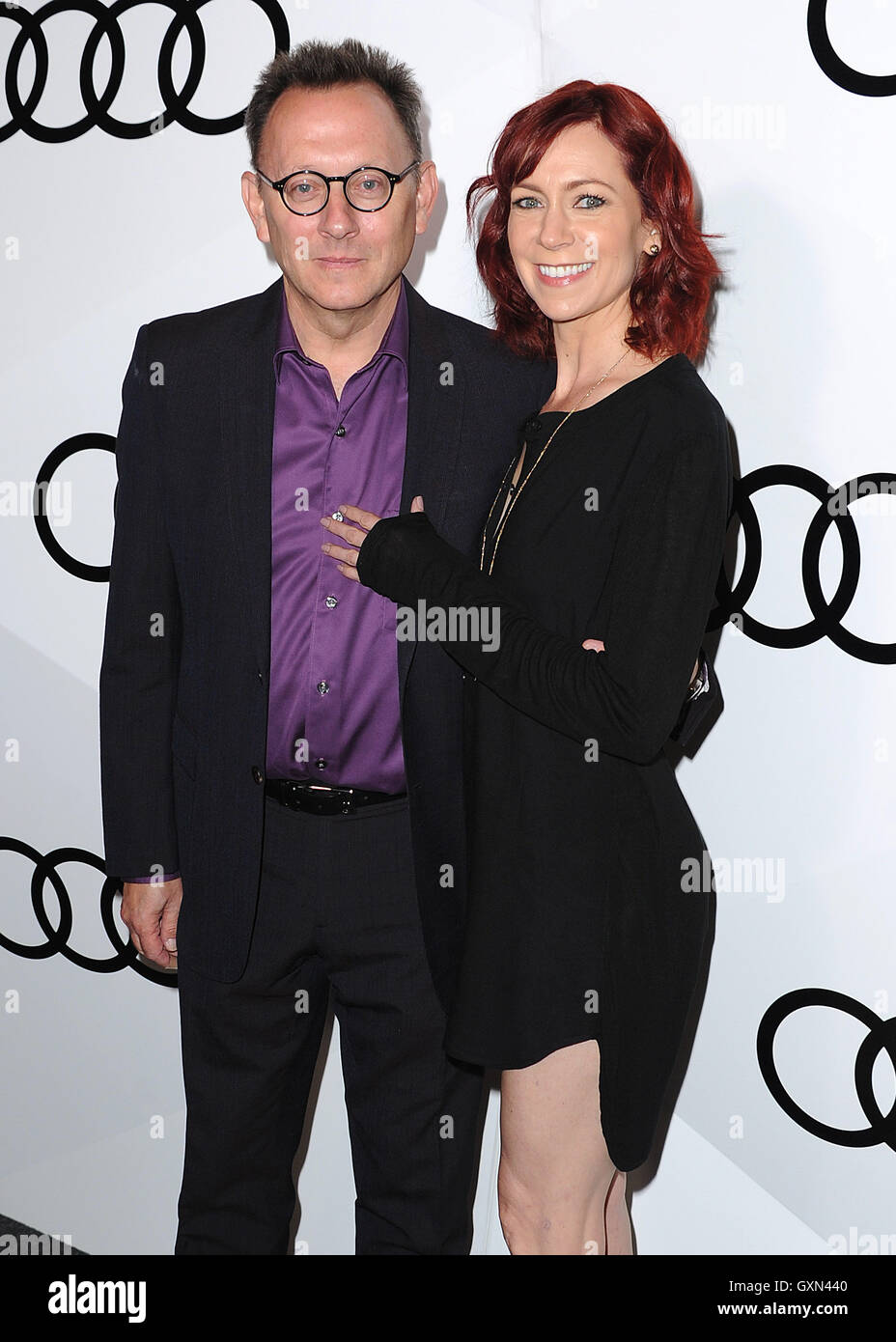 WEST HOLLYWOOD - 15 SEPTEMBER: Michael Emerson und Carrie Preston bei Audi feiert die 68. Emmys am Fang am 15. September 2016 in West Hollywood, Kalifornien. Bildnachweis: mpi99/MediaPunch Stockfoto