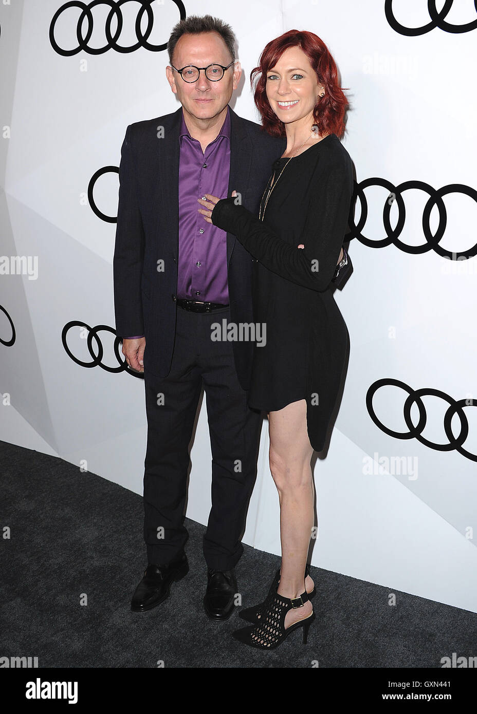 WEST HOLLYWOOD - 15 SEPTEMBER: Michael Emerson und Carrie Preston bei Audi feiert die 68. Emmys am Fang am 15. September 2016 in West Hollywood, Kalifornien. Bildnachweis: mpi99/MediaPunch Stockfoto