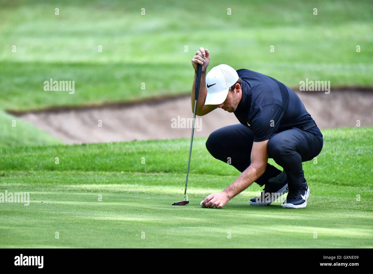 Monza, Italien. 17. September 2016.  Golfspieler Romain Wattel 73 Golf italienischen Open 2016. Bildnachweis: Federico Rostagno/Alamy Live-Nachrichten Stockfoto