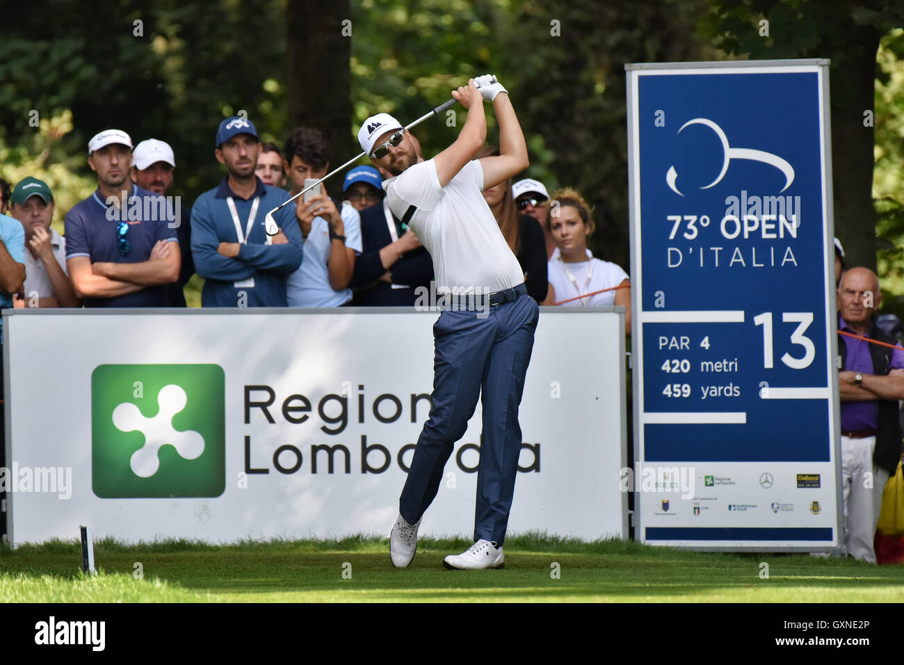 Monza, Italien. 17. September 2016.  Schwedischen Golfspieler Rikard KARLBERG 73 Golf italienischen Open 2016. Bildnachweis: Federico Rostagno/Alamy Live-Nachrichten Stockfoto