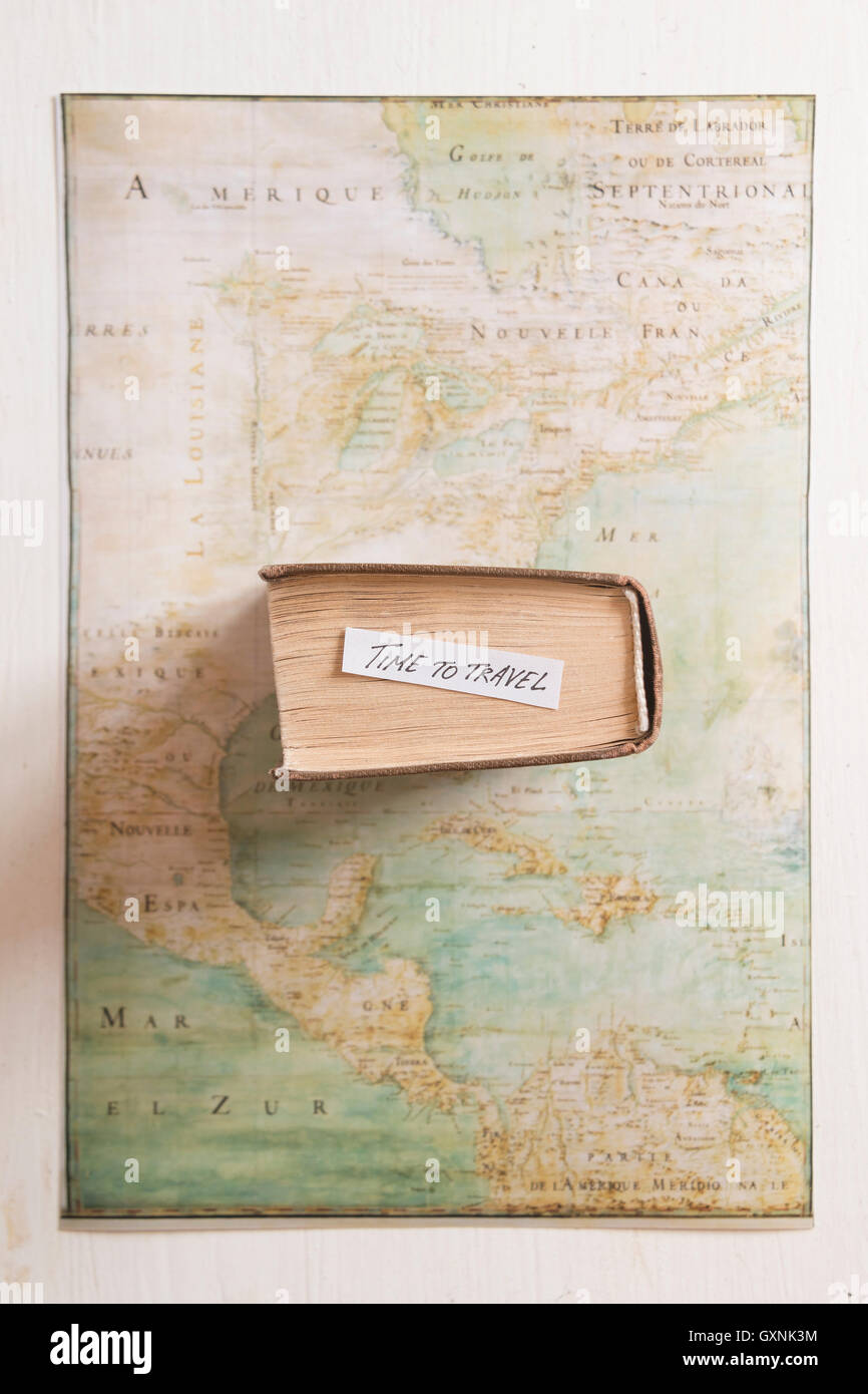 TME zu reisen. Karte erstellt von Claude Bernou, veröffentlicht im Jahre 1681. Stockfoto