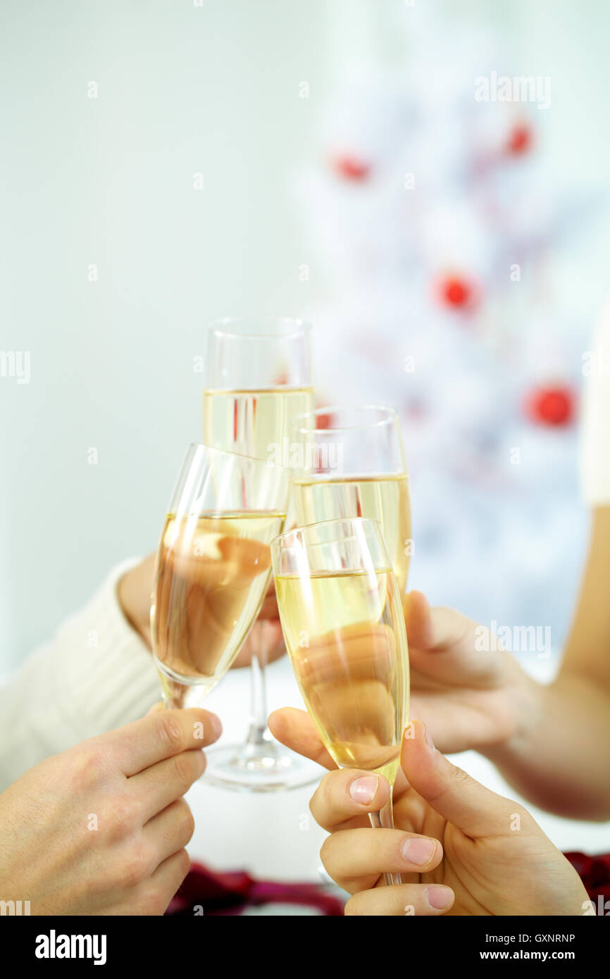 Urlaub-Champagner Stockfoto