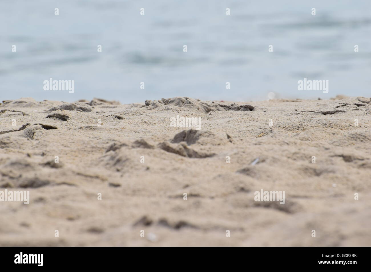 Chillin ' am Strand Stockfoto