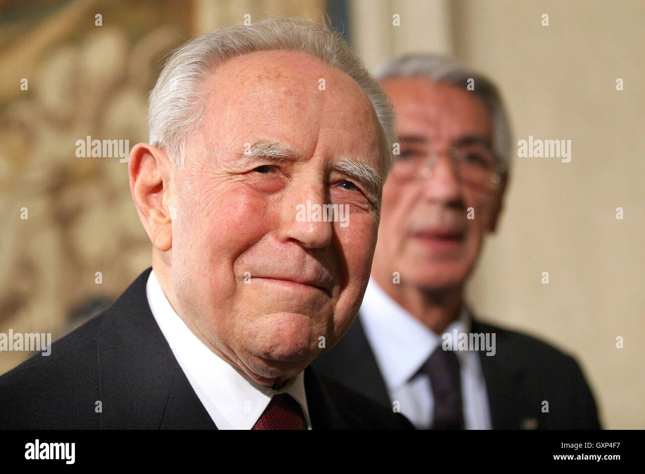 Carlo Azeglio Ciampi Archiv Fotos Rom 16. September 2016 der ehemalige Präsident der italienischen Republik, Carlo Azeglio Ciampi, Stockfoto
