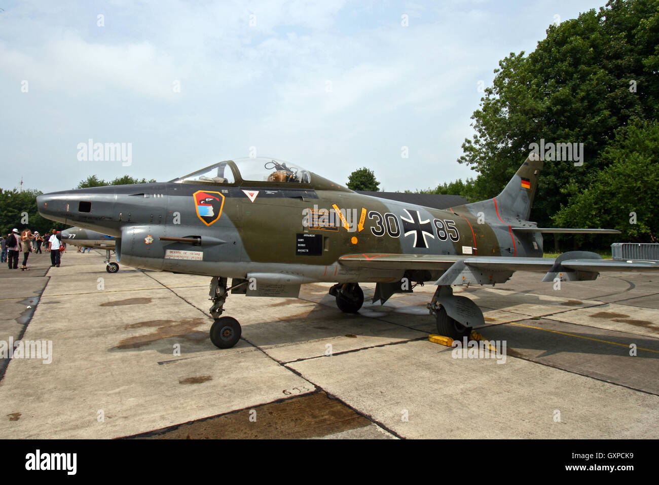 Ex Deutsche Luftwaffe Fiat G.91 fighter Jet Stockfoto