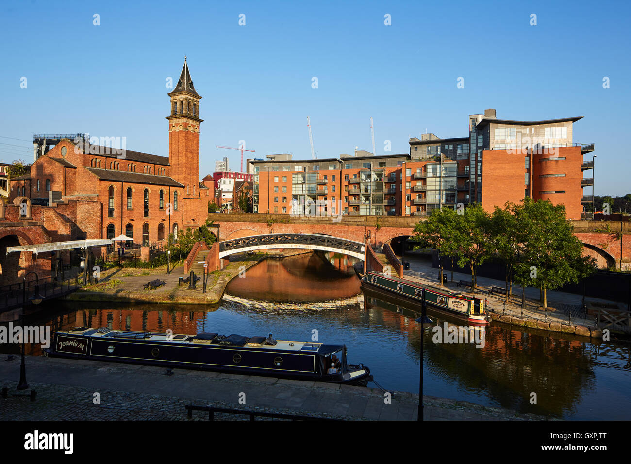 Manchester Castleield Congregational Chapel Rückseite des hinteren äußeren Castlefield 1858 378 Deansgate lokalen Architekten Edward Walte Stockfoto