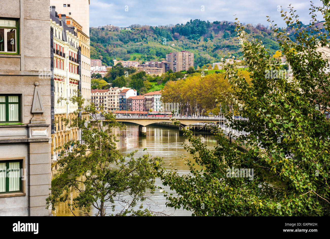 Bilbao-Stadt im November - Aufnahmen von Spanien - reisen Europa Stockfoto