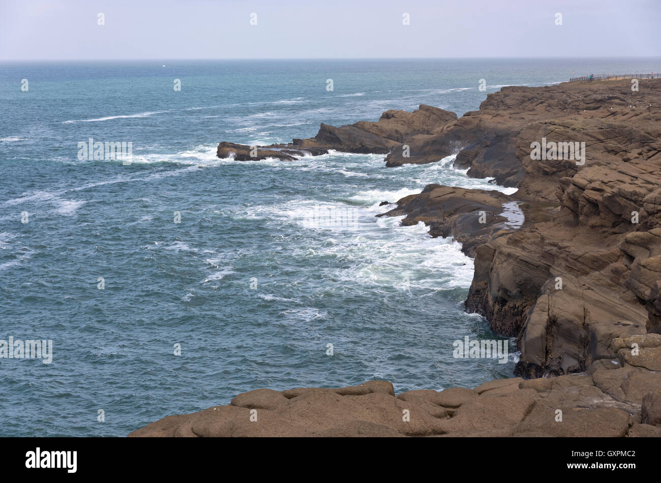 Oregon Küste Natur Klippen und den Pazifischen Ozean. Stockfoto