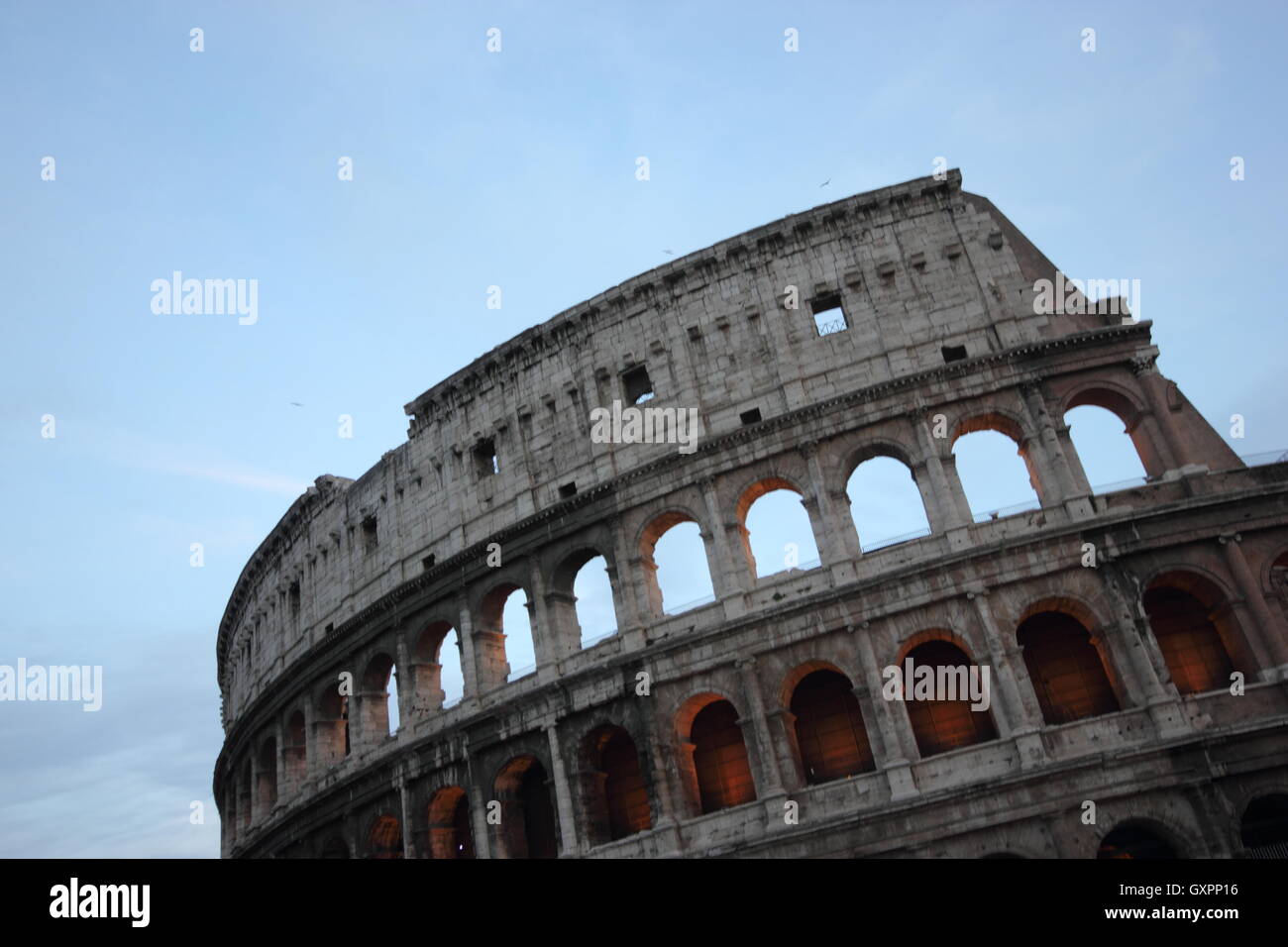 Eine schöne künstlerische Bild des Kolosseum, Rom, Italien Stockfoto