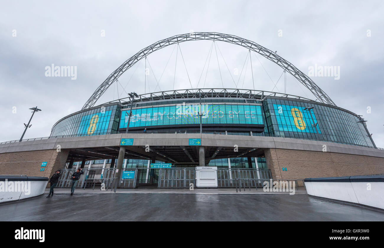 Wembley-Stadion zu besuchen Stockfoto