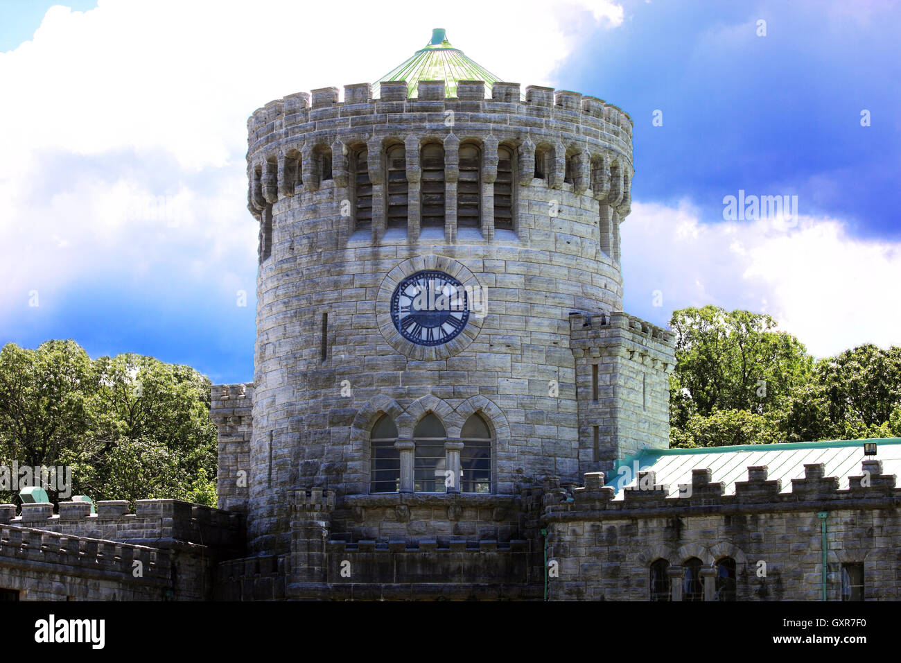 Gould Schloss und Museum Sands Point erhalten Long Island New York Stockfoto