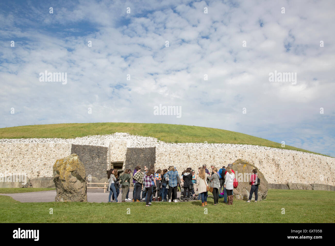 Newgrange Cairn, Donore, Irland Stockfoto