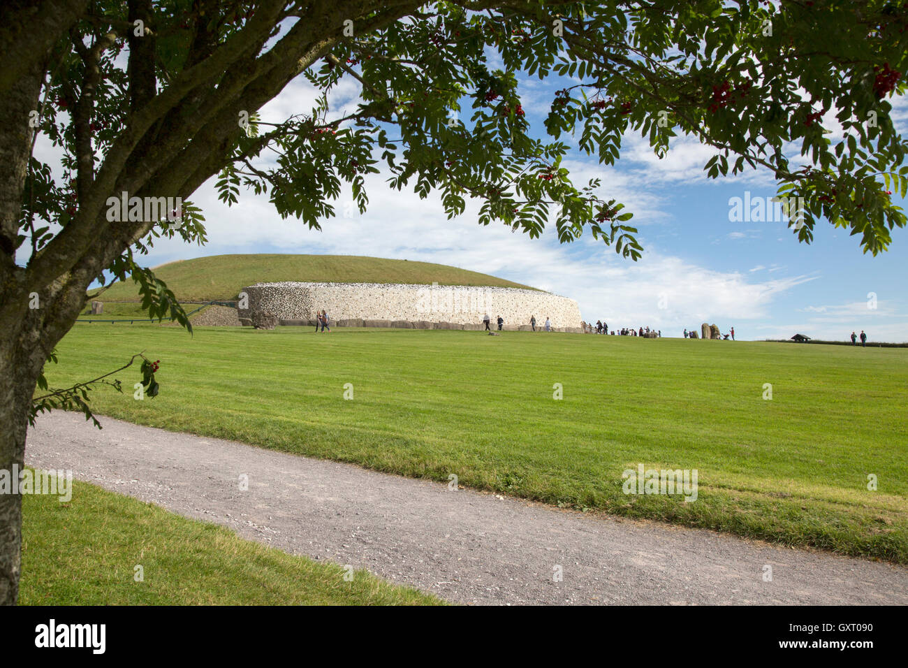 Newgrange Cairn, Donore, Irland Stockfoto