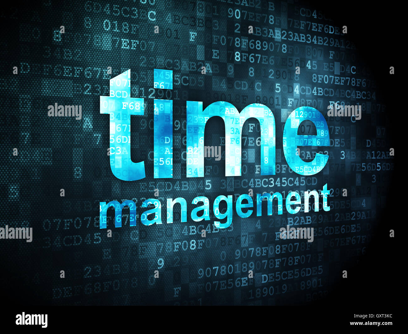 Timeline-Konzept: Zeitmanagement auf digitalen Hintergrund Stockfotografie - Alamy