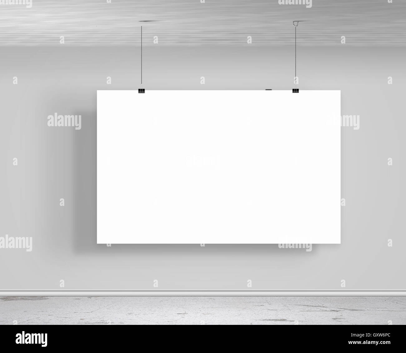 Hängebanner Stockfoto