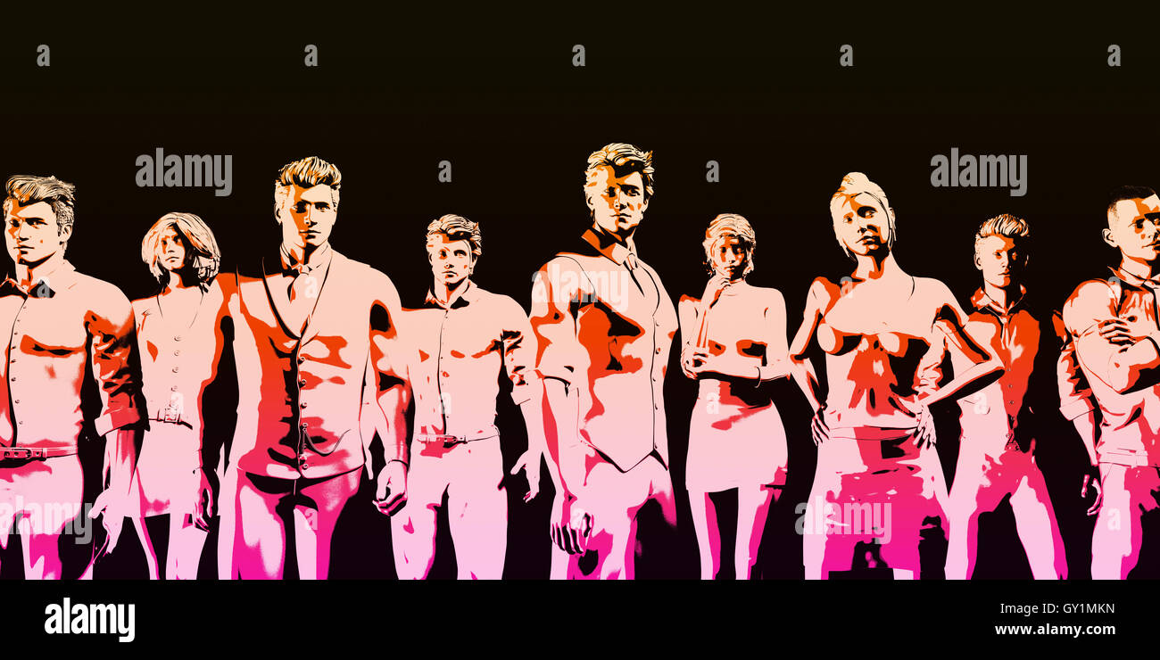 Karriereentwicklung und vermarktbare Fähigkeiten Entwicklung Kunst Stockfoto