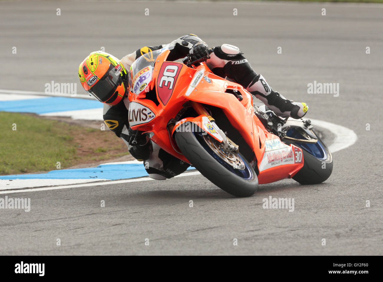 Motorrad-Rennsport Pirelli Superstock. Stockfoto