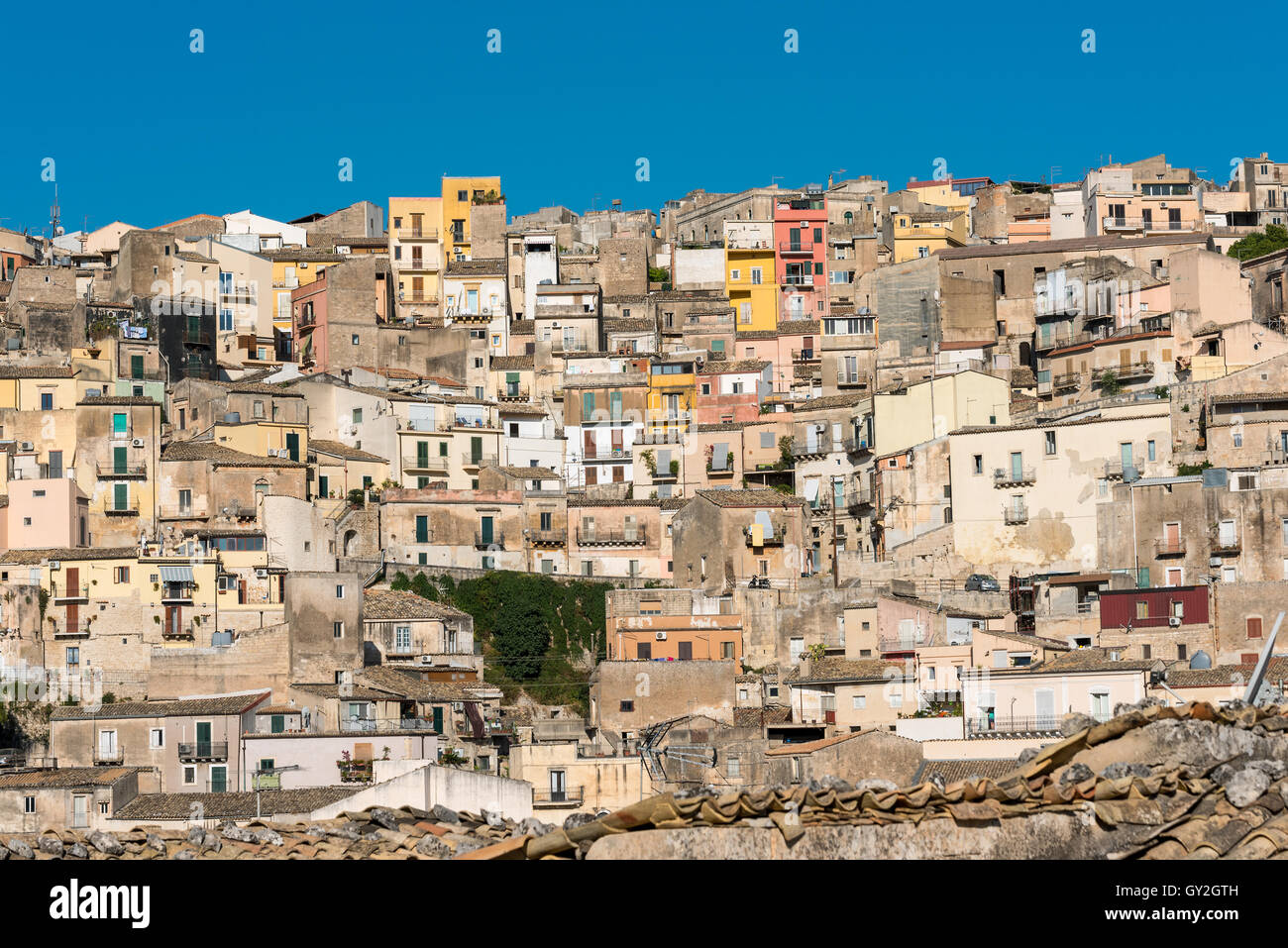 Teil des alten barocken Stadt Ragusa Ibla in Sizilien, Italien Stockfoto
