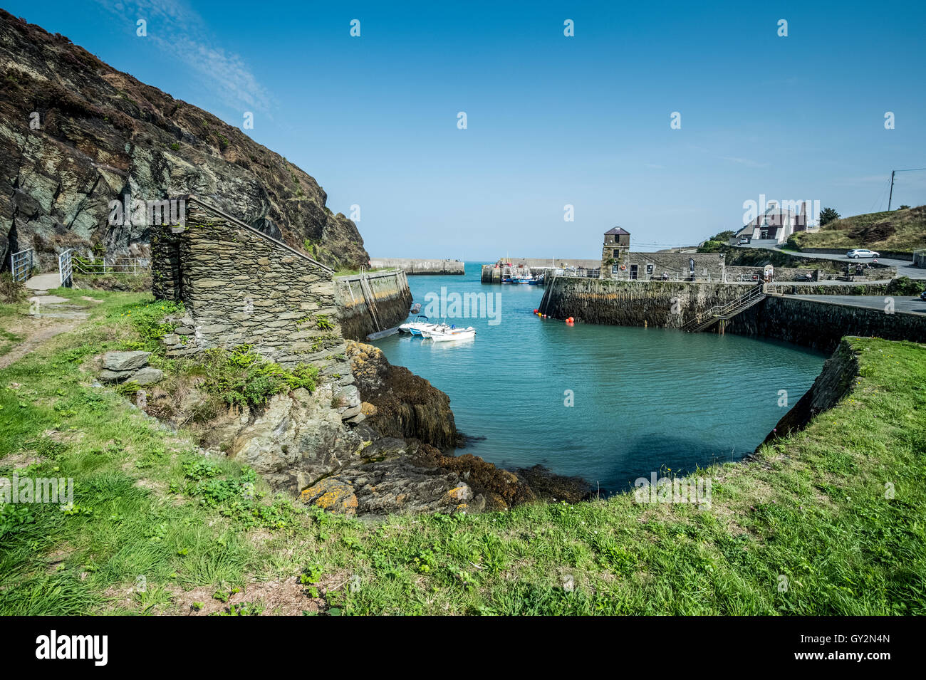 North Wales, Anglesey, Amlych Port und Hafen, das Dock Stockfoto