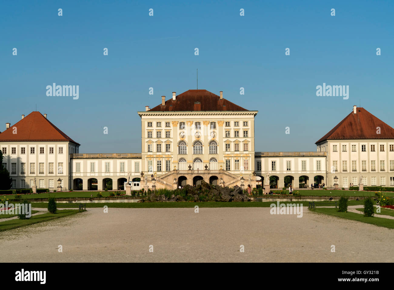 Schloss Nymphenburg in München, Bayern, Deutschland Stockfoto